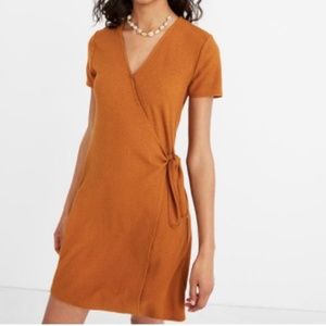 Madewell texture & thread trendy side- tie dress